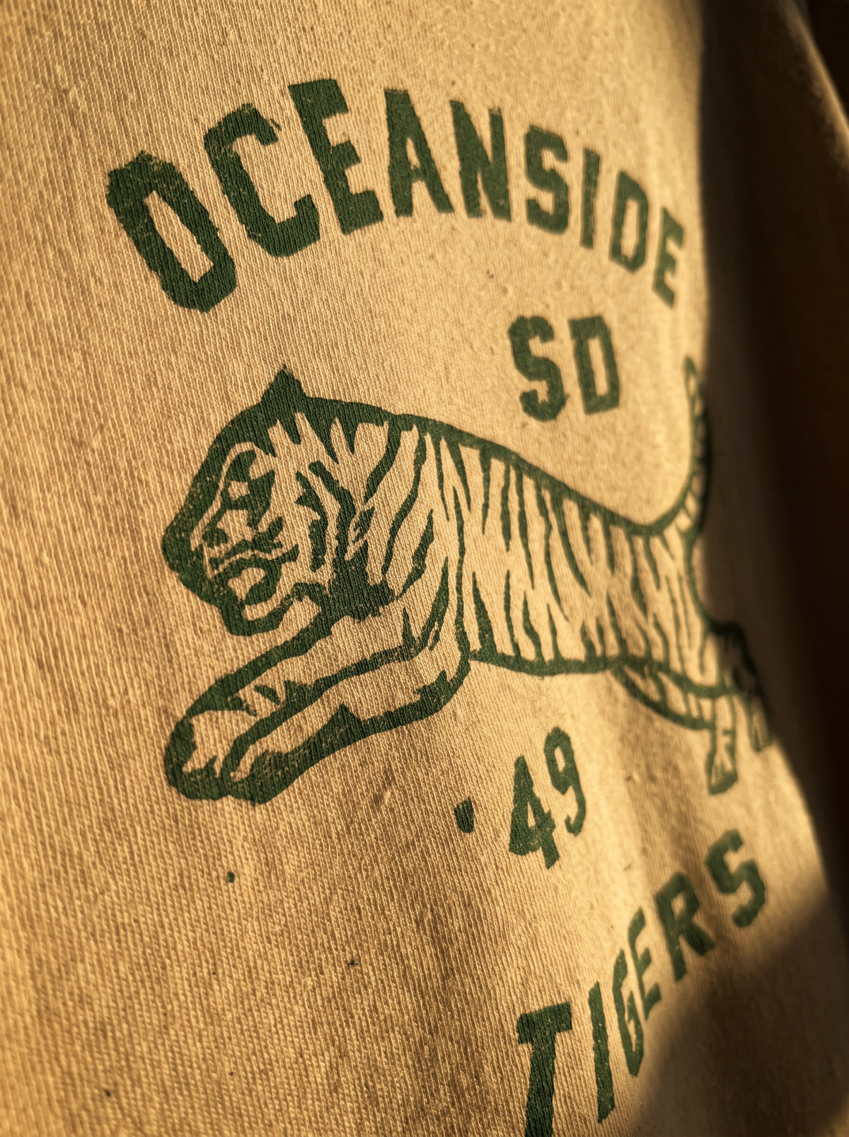 the "oceanside tiger tee" Tee no. 1926