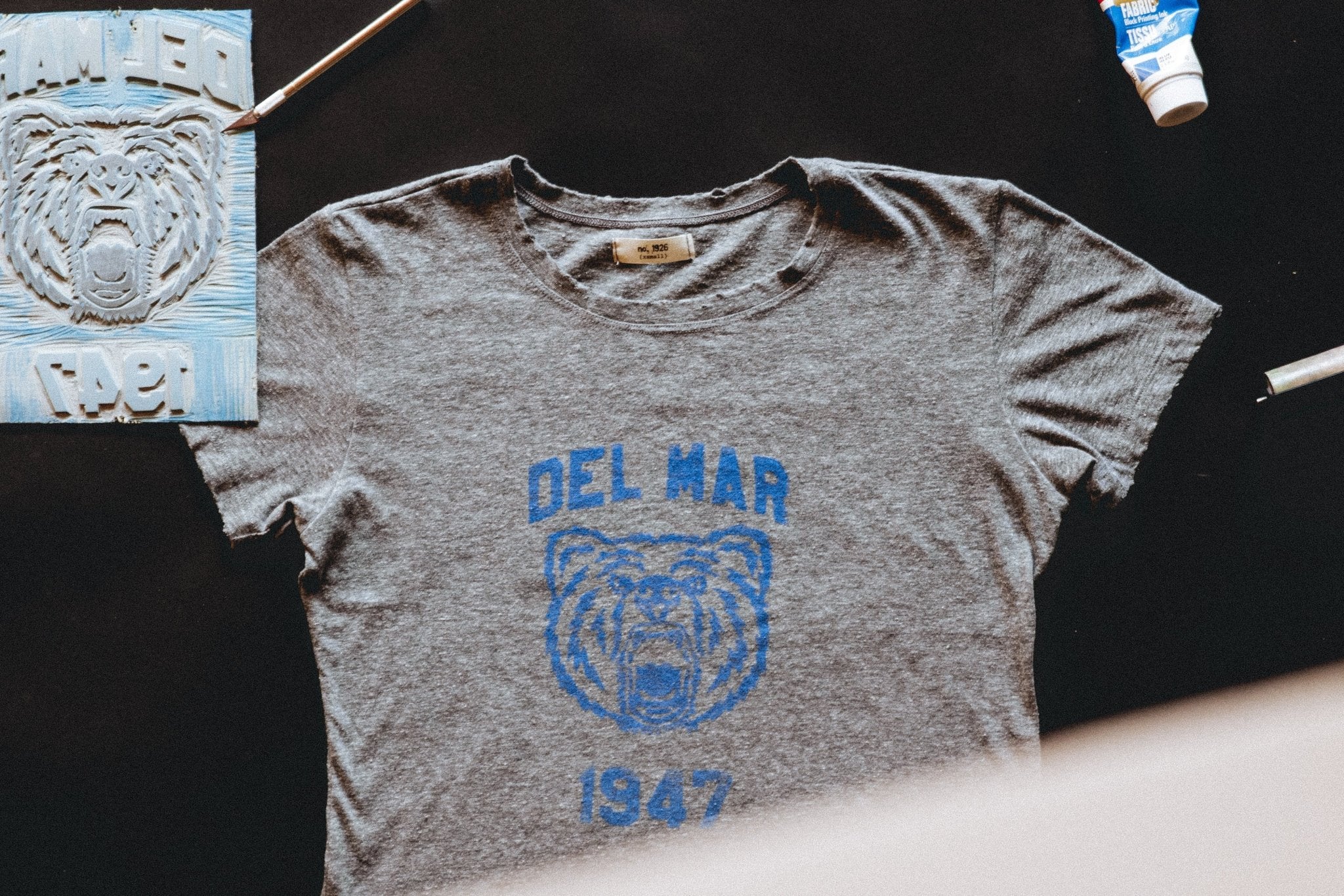 the "del mar bear" tee Tee Number 1926   